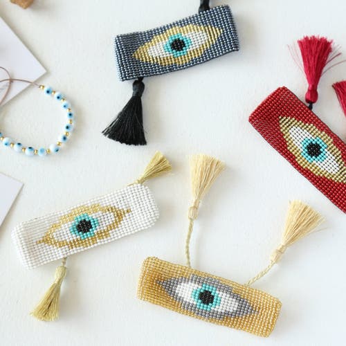 Fosterie Armada Hoop Embera Earrings In Multi