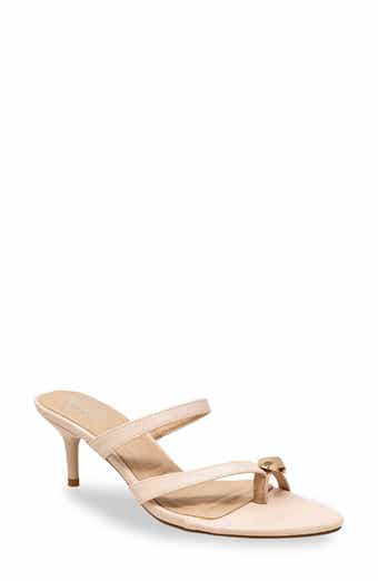 Post Toe Kitten Heel Mule Sandal