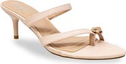 CHASE AND CHLOE Post Toe Kitten Heel Mule Sandal