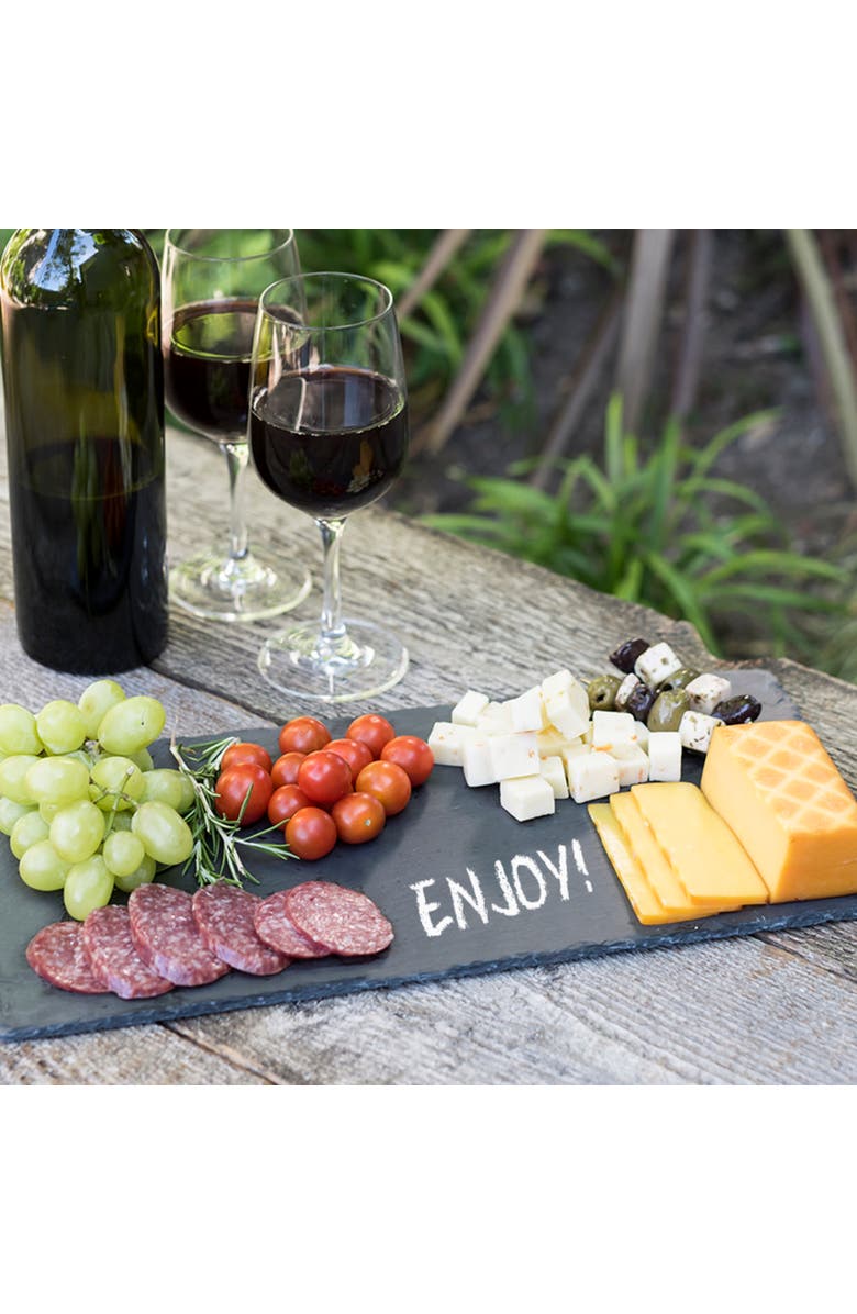 TWINE Slate Cheese Board, Alternate, color, Black