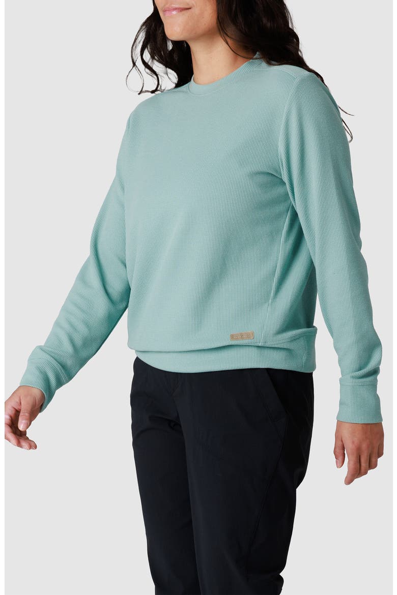Eclipse Waffle Sweatshirt, Alternate, color, THYME