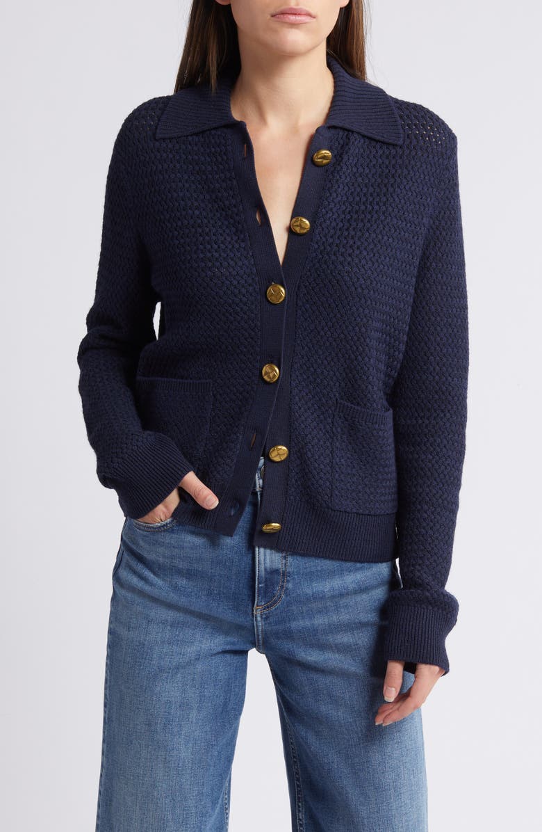 rag & bone Jax Cardigan, Main, color, Salute