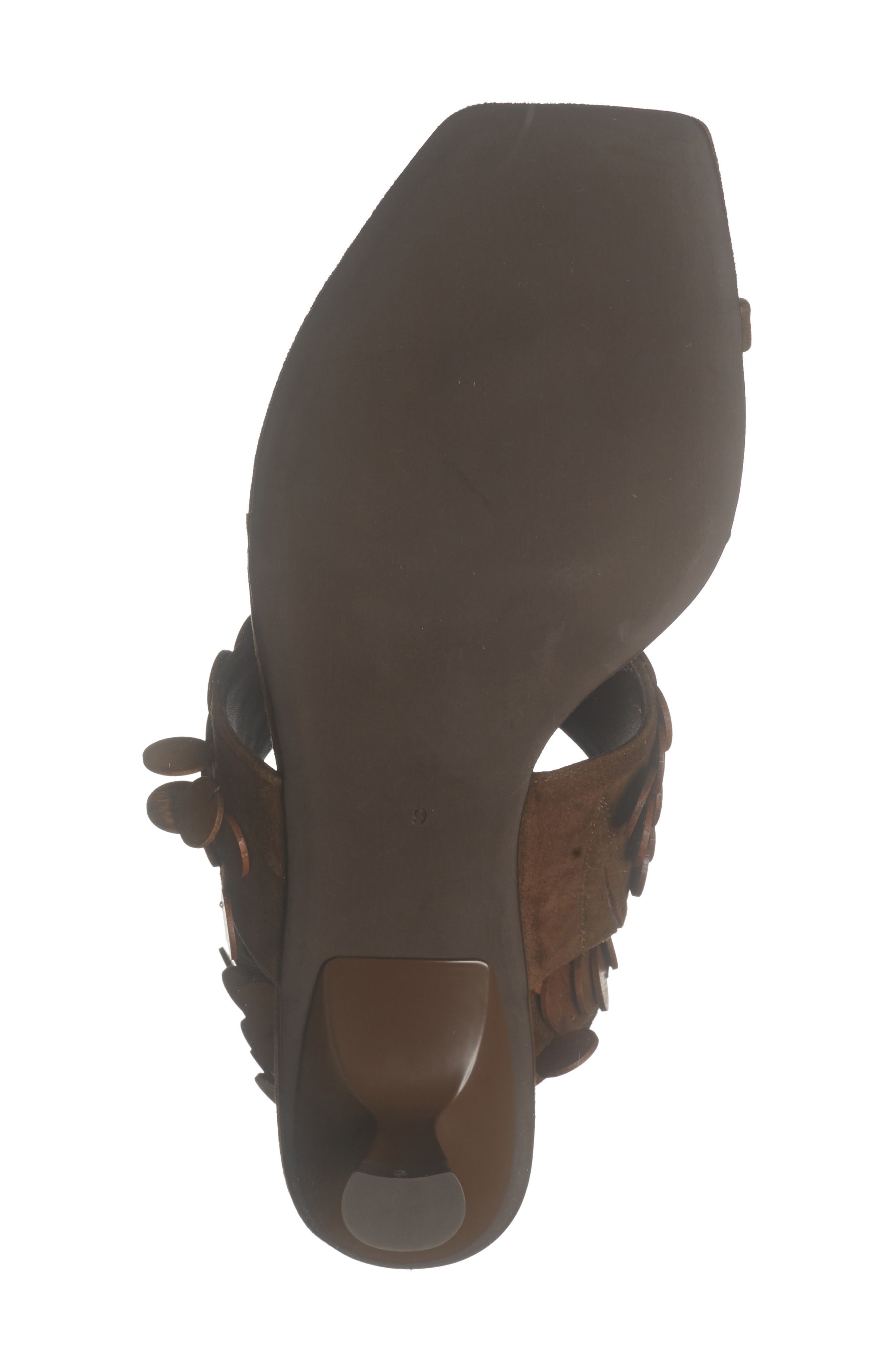 Jeffrey Campbell Coconut Ankle Strap Sandal, Alternate, color, Expresso Suede Combo