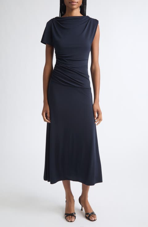 Avielle Cowl Neck Midi Dress