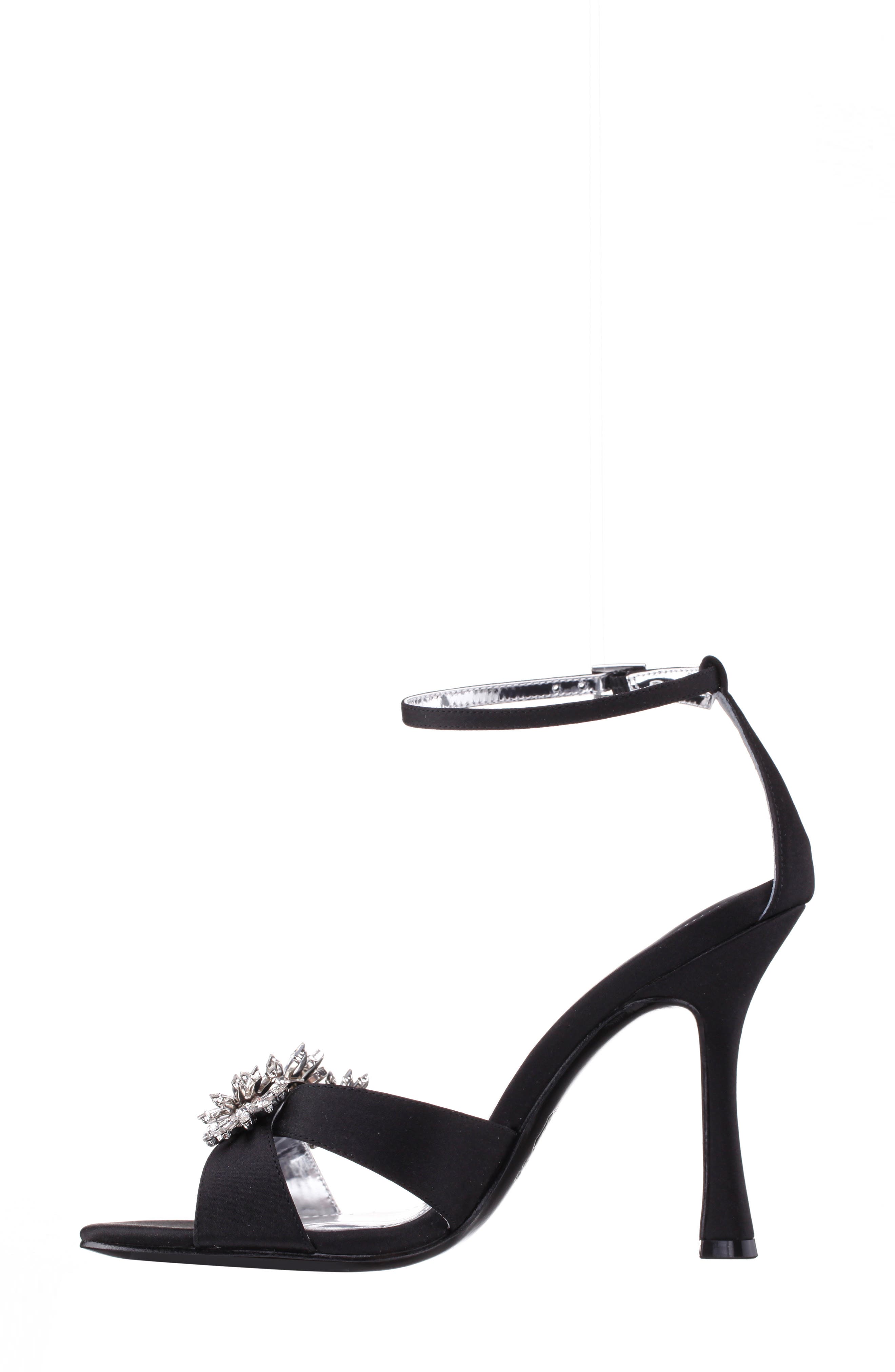 Nina Dawn Ankle Strap Sandal, Alternate, color, Black