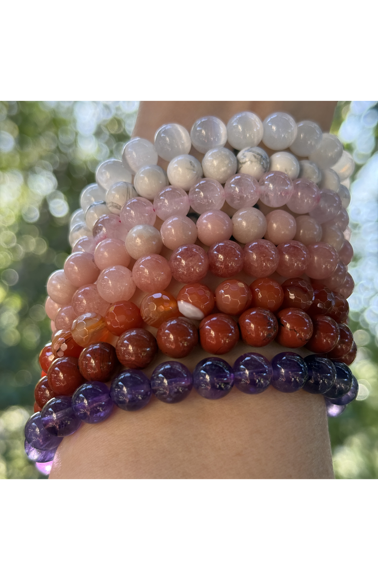 Humanist Beauty Crystal Healing Beaded Bracelet, Alternate, color, Hematite