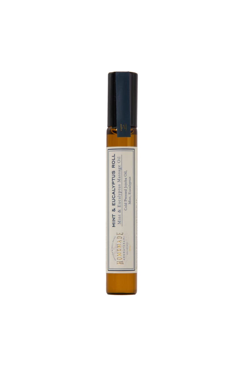 Cooling Mint Eucalyptus Roll On Essential Oil Blend, Main, color, Golden