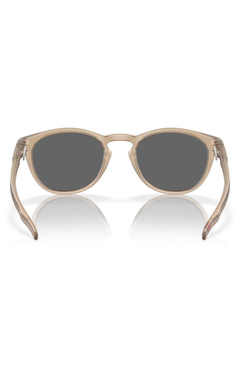 Oakley Latch<sup>™</sup> 53mm Prizm<sup>™</sup> Polarized Round Sunglasses, Alternate, color, Matte Sepia/Black