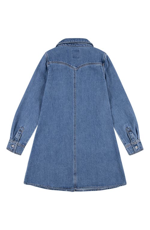 Levi's® Long Sleeve Denim Shirtdress In Blue