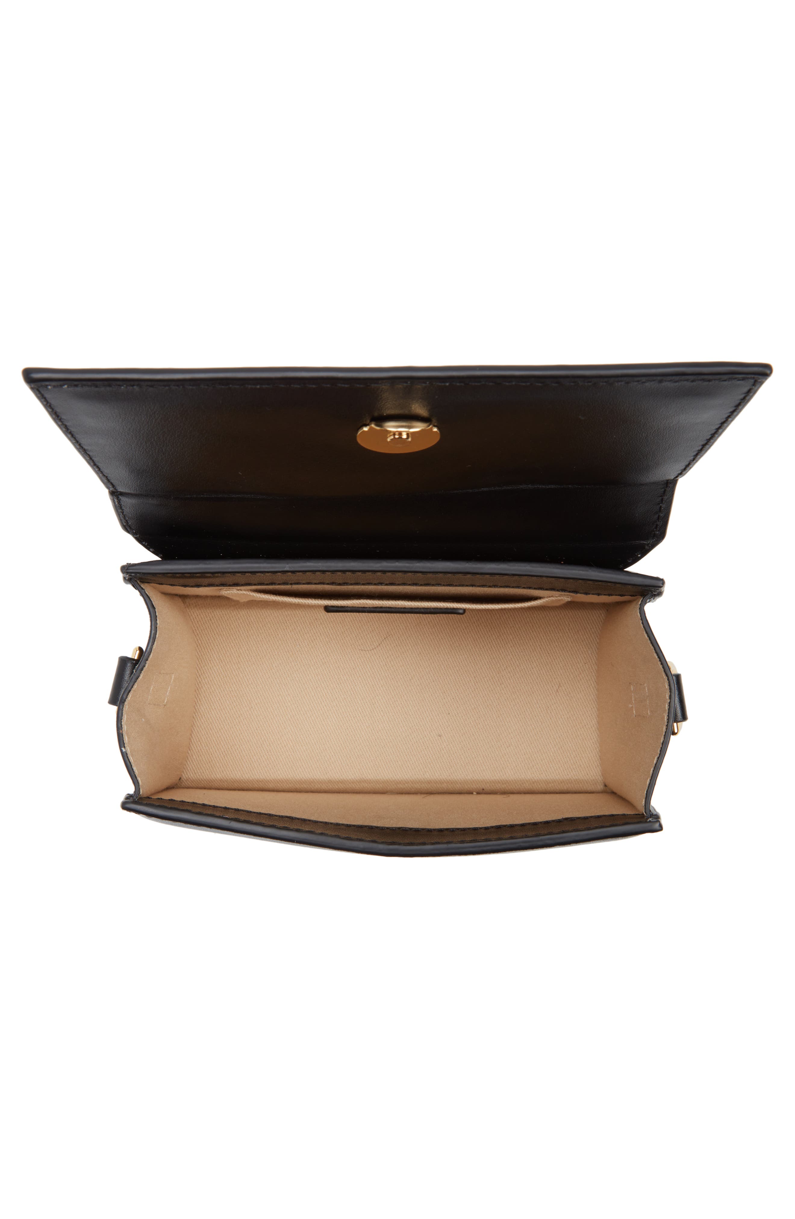 Jacquemus Le Chiquito Noeud Leather Crossbody Bag, Alternate, color, Black