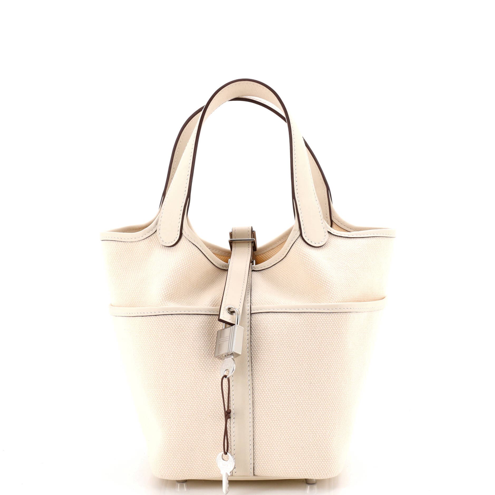 Cargo Picotin Lock Bag Canvas and Swift PM, Main, color, White