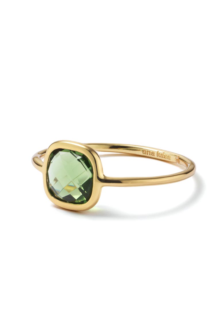 Stone Ring - Mae Ring Green, Alternate, color, Green