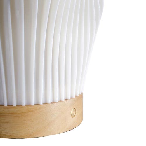 Kaplan Early Learning Company Spiral Swirl Cordless Lamp In White