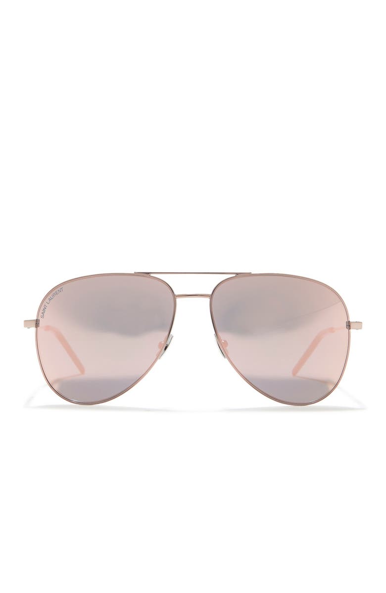 Saint Laurent 59mm Aviator Sunglasses, Main, color,