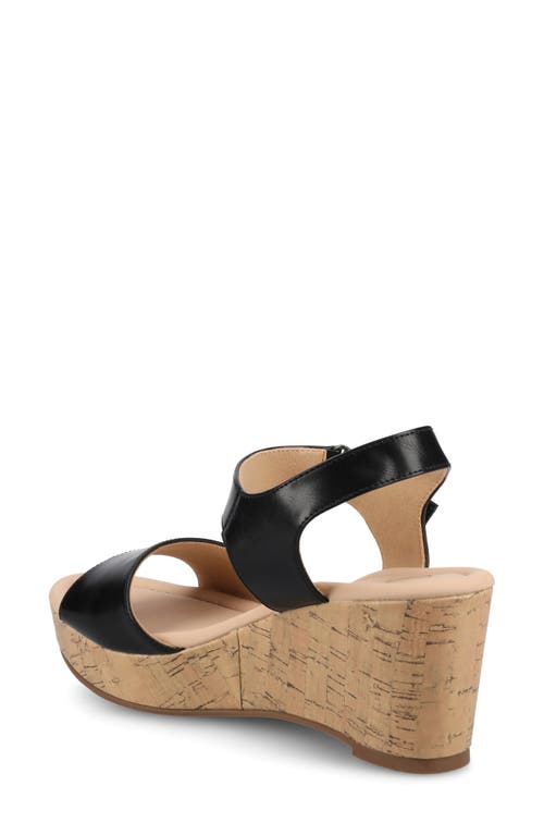 JOURNEE COLLECTION JOURNEE COLLECTION RANAE PLATFORM WEDGE CORK SANDAL 