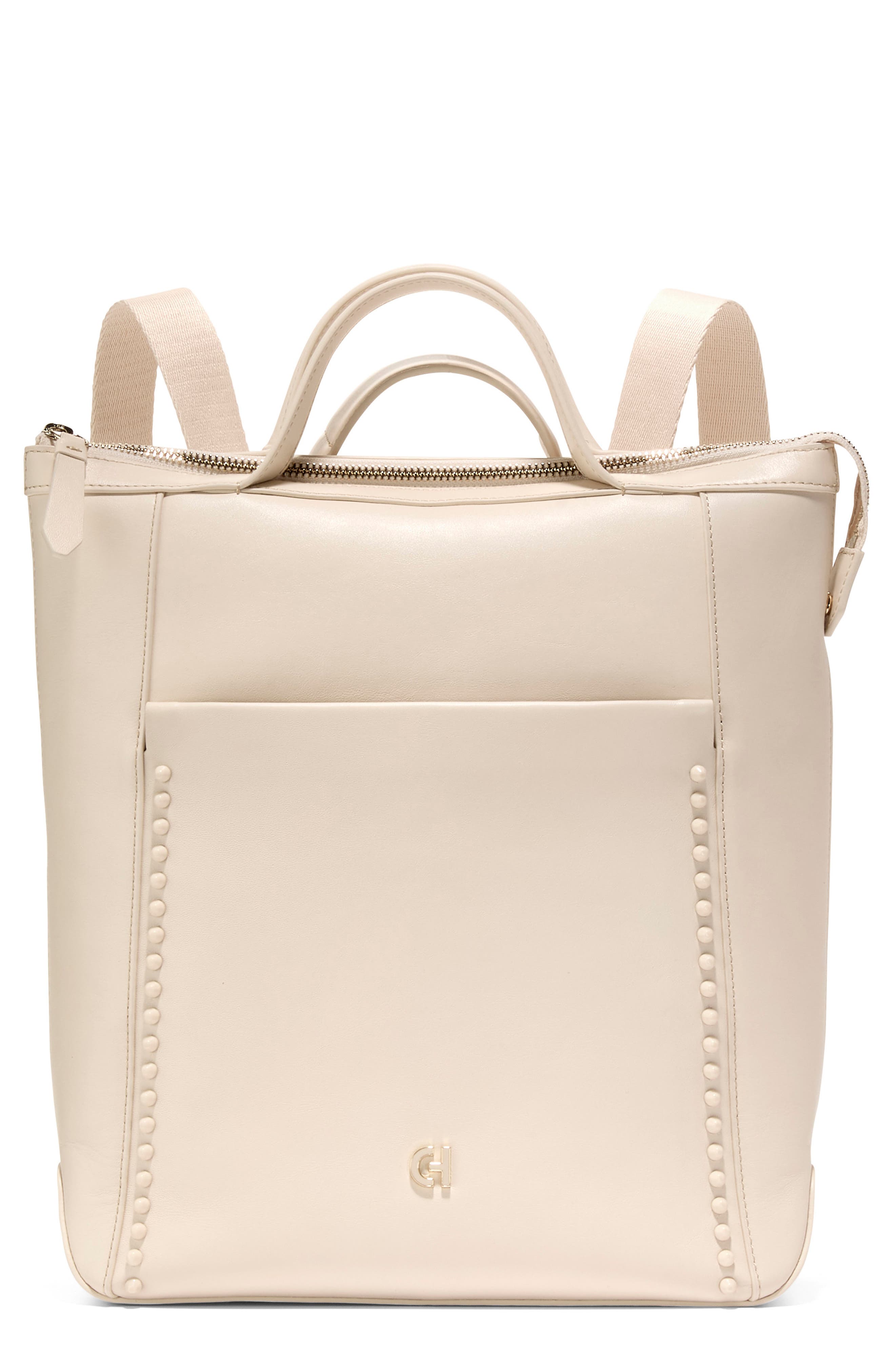 Cole Haan Small Grand Ambition Leather Convertible Backpack, Main, color, 