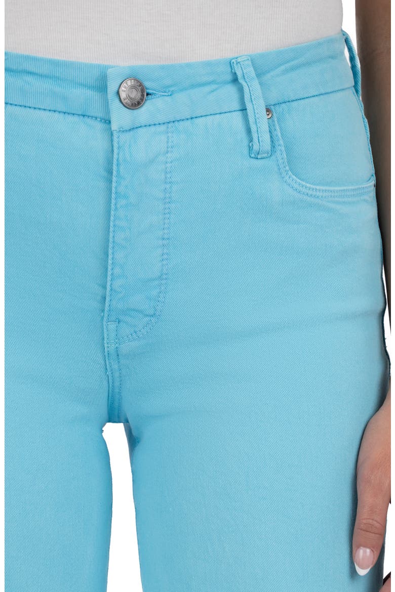 Meg Fab Ab Raw Hem High Waist Ankle Wide Leg Jeans, Alternate, color, CAPRI BLUE