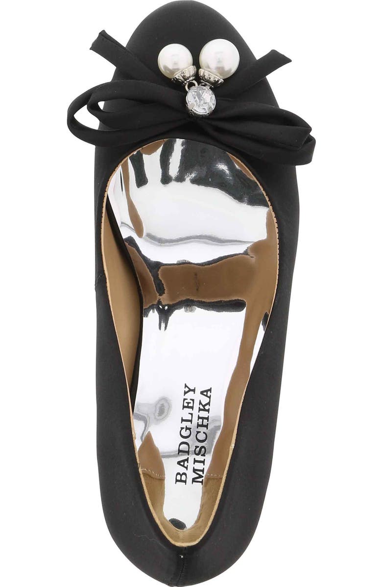 Badgley Mischka Collection Badgley Mischka Milah Embellished Bow Pump, Alternate, color,