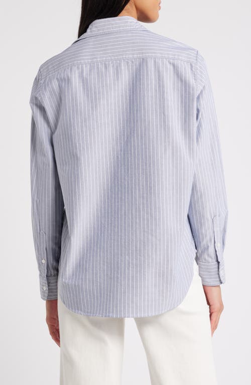 Frank & Eileen Eileen Relaxed Button-up Shirt In Navy Stripe