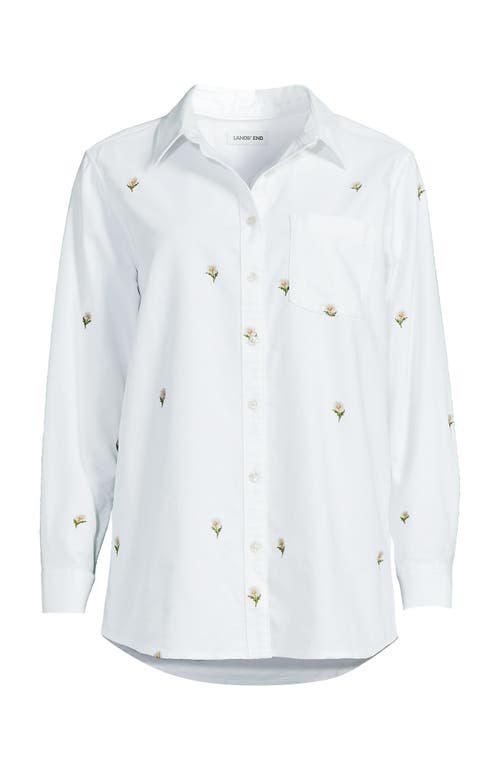 Lands' End Oxford Shirt In White