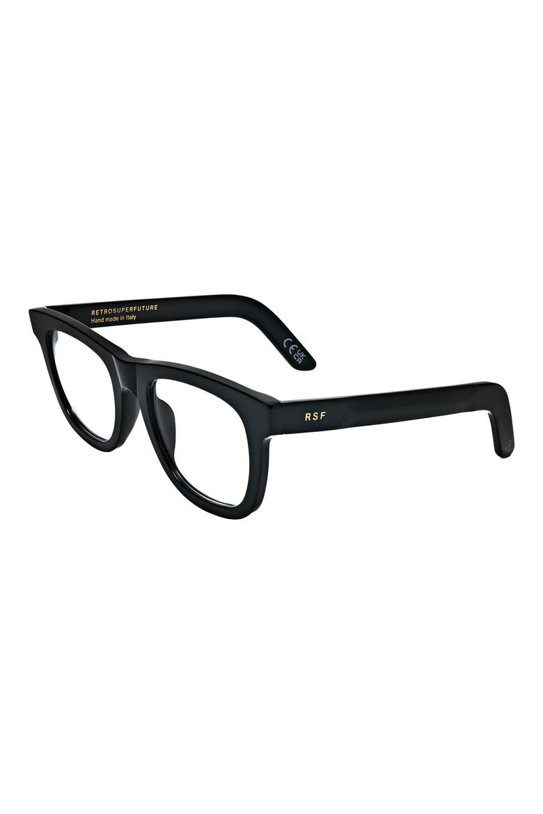 48mm Rectangular Reading Glasses, Alternate, color, BLACK