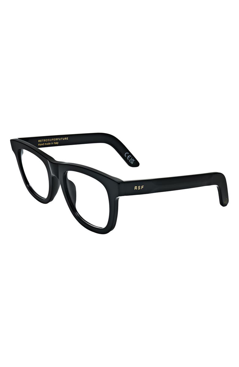 SUPER by RETROSUPERFUTURE<sup>®</sup> 48mm Rectangular Reading Glasses, Alternate, color, Black