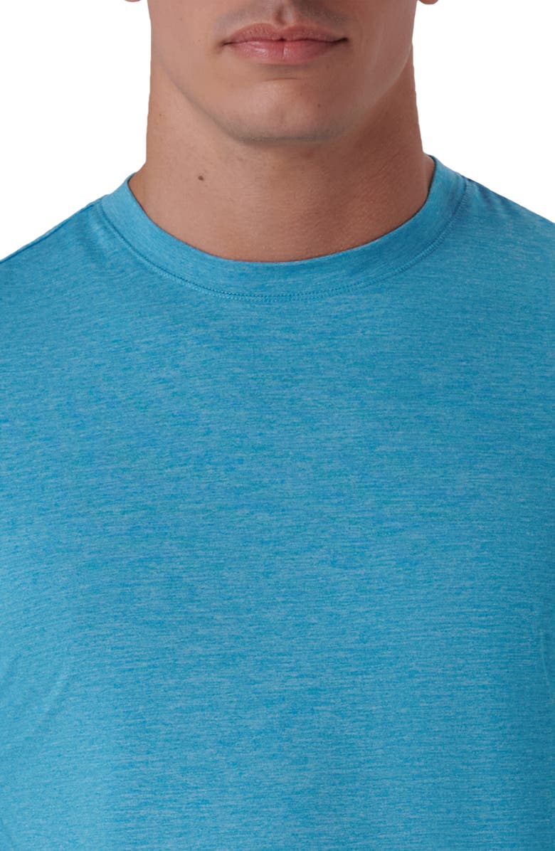 Bugatchi Crewneck T-Shirt, Alternate, color, Aqua