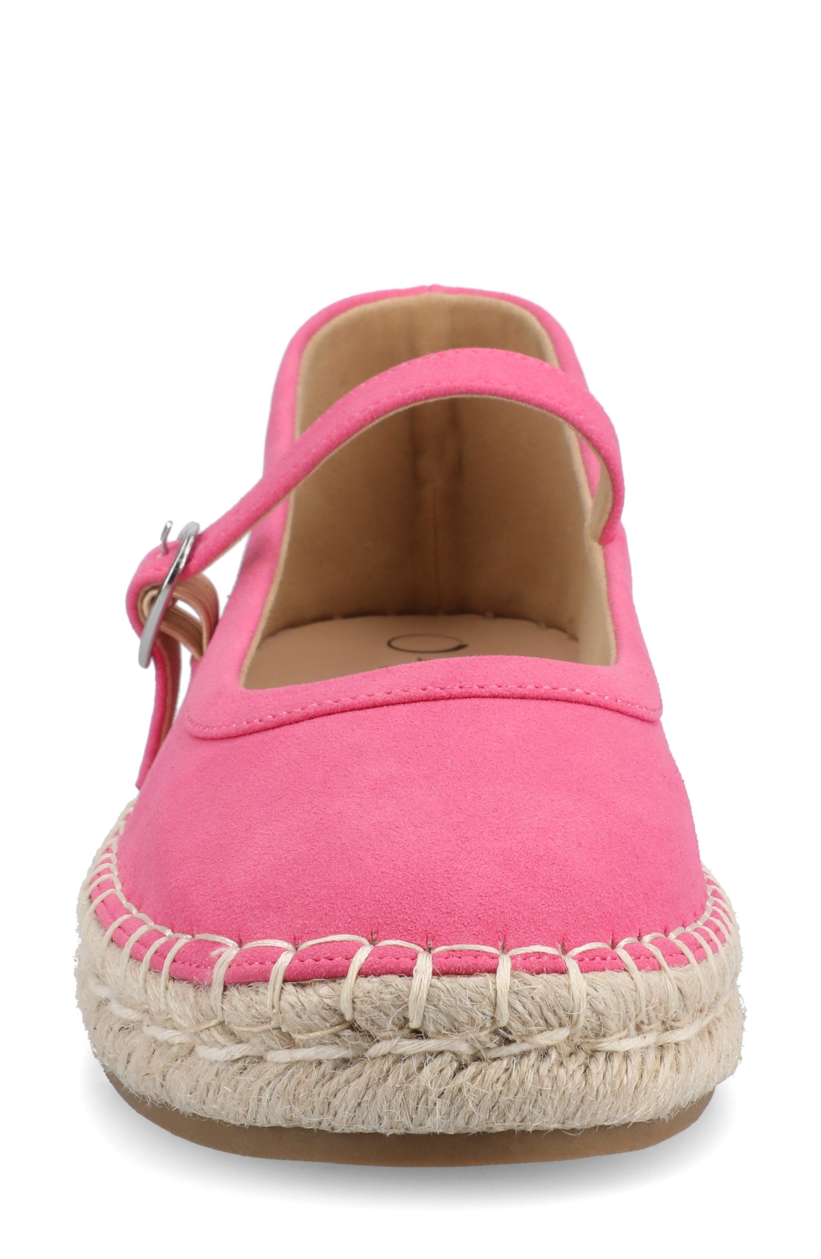Kenzie Espadrille Flat, Alternate, color, HOT PINK