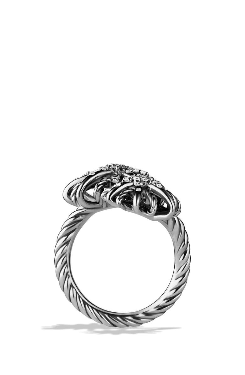 David Yurman Starburst Open Ring with Diamonds, Alternate, color, 