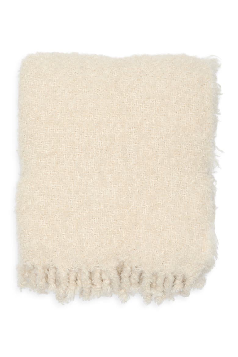 Haven Tassel Throw, Main, color, BEIGE OATMEAL