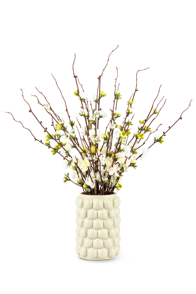 Elettra Quince Bud Arrangement, Main, color, Snow