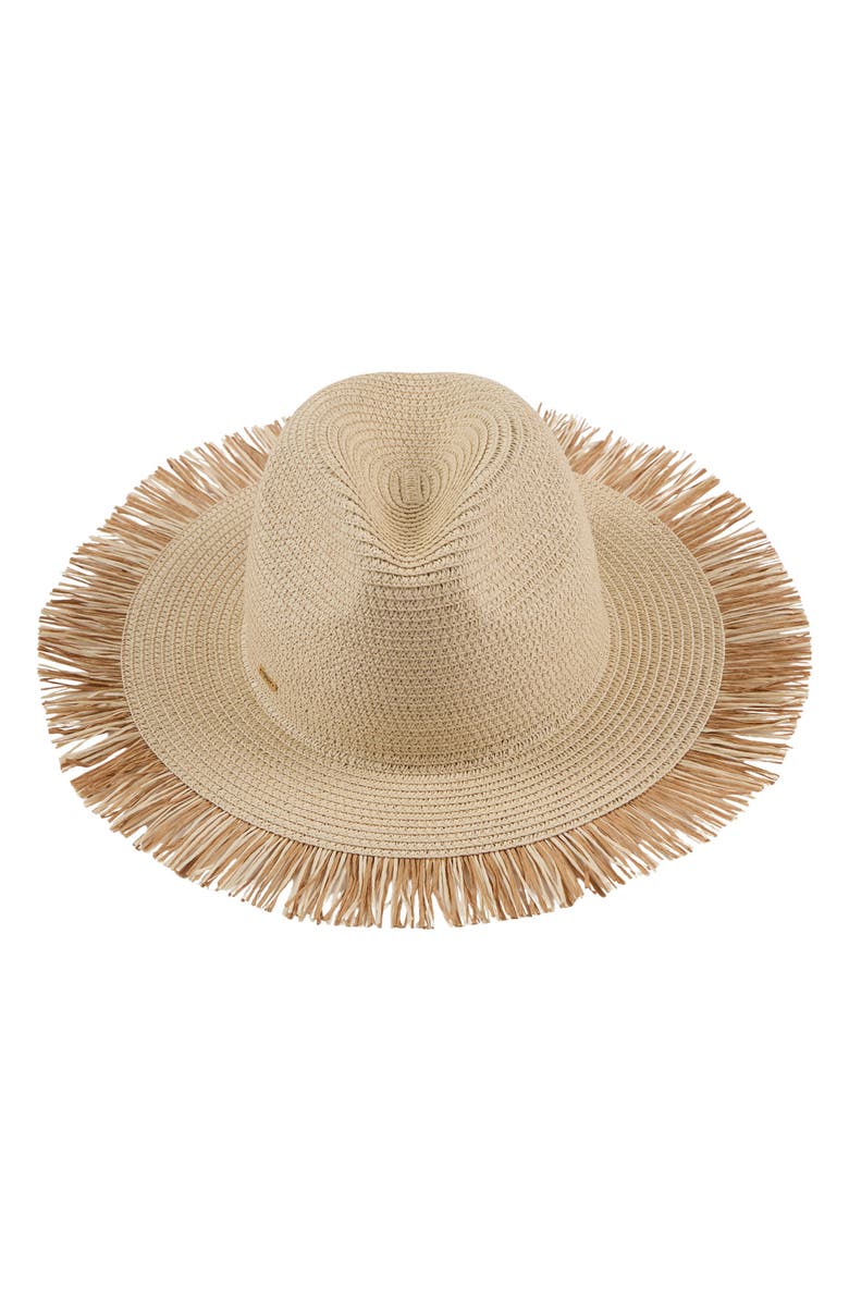 Eugenia Kim Courtney Packable Straw Fedora, Main, color, 