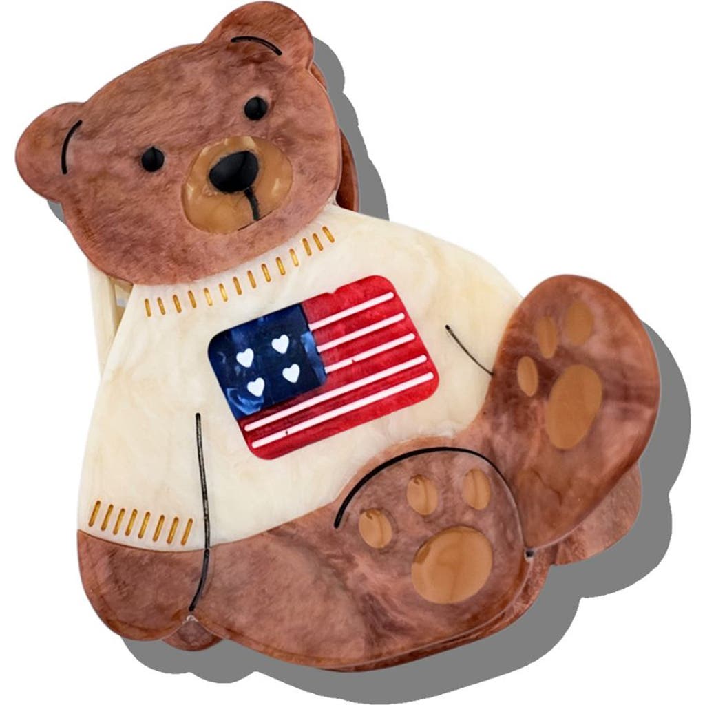 Solar Eclipse Americana Teddy Claw Clip in Brown  product