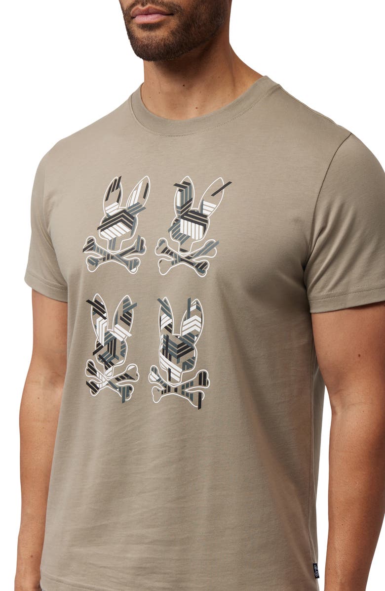 Psycho Bunny Plaza Graphic Tee, Alternate, color, 