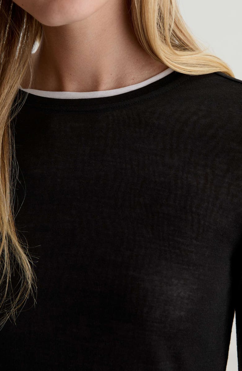 AG Eleni Crewneck Knit Top, Alternate, color, 