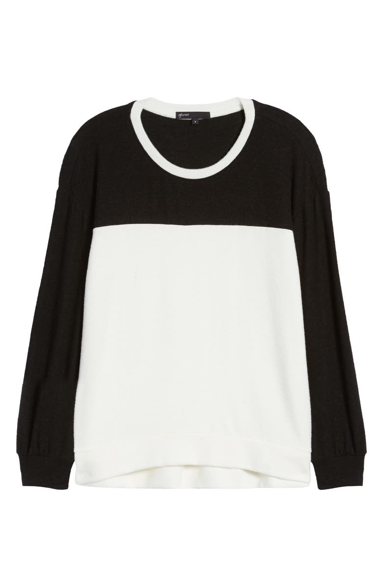 GIBSONLOOK Colorblock Cozy Semi-Sheer Pullover, Alternate, color, 