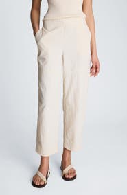 Kenneth Cole Barrel Leg Pull-On Nylon Pants