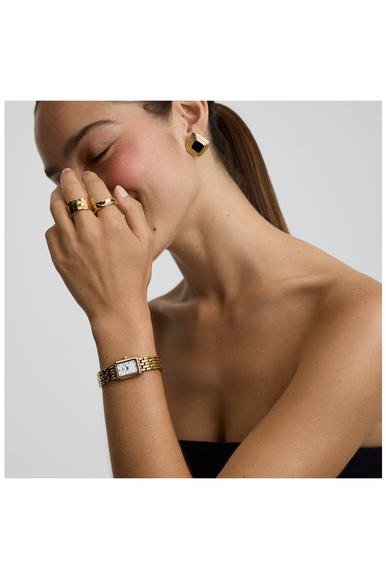 Classic Bracelet Watch, 28mm x 16mm, Alternate, color, GOLD