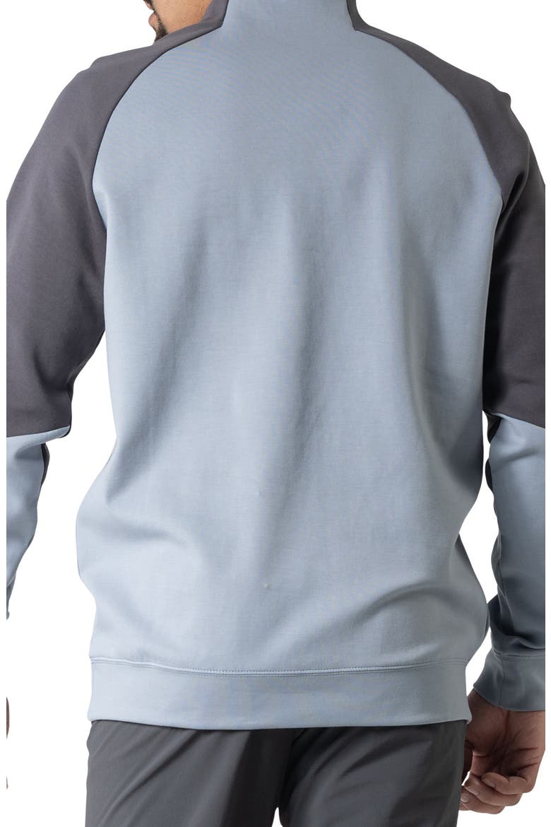 Crown Midlayer Quarter Zip Pullover, Alternate, color, PEBBLE/ CHARCOAL