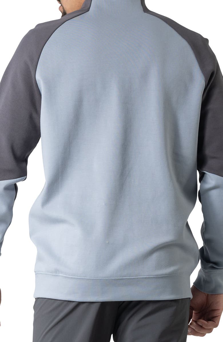 LEVELWEAR Crown Midlayer Quarter Zip Pullover, Alternate, color, Pebble/ Charcoal