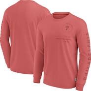 FANATICS Men's Fanatics Red Philadelphia Phillies Elements Future Ground Tonal Info Long Sleeve T-Shirt