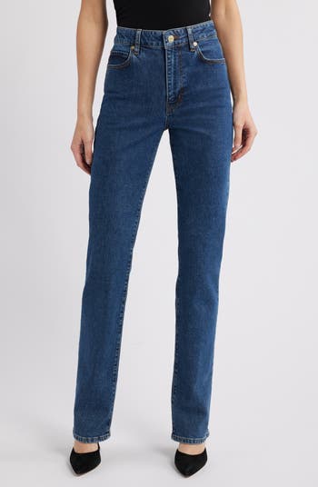 【Frame】 Ruler high-riseストレートジーンズ The Ruler high-rise straight jeans in blue - Frame | Mytheresa