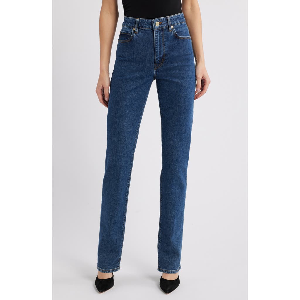 Frame The Ruler High Waist Straight Leg Jeans