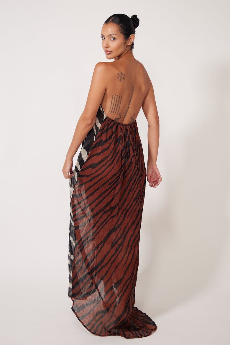 Gaia Dress Cover-up Dress, Alternate, color, Okapi