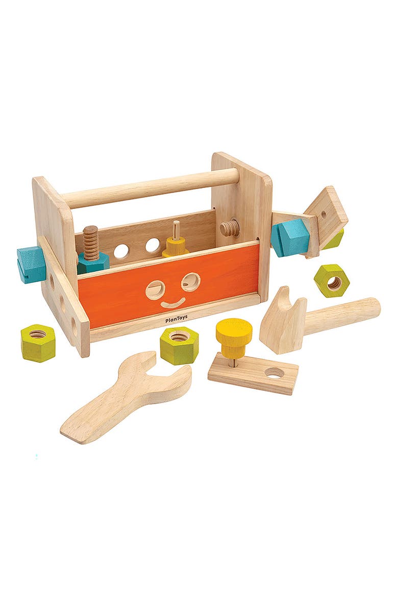 PlanToys<sup>®</sup> 18-Piece Robot Tool Box Set, Main, color, Assorted