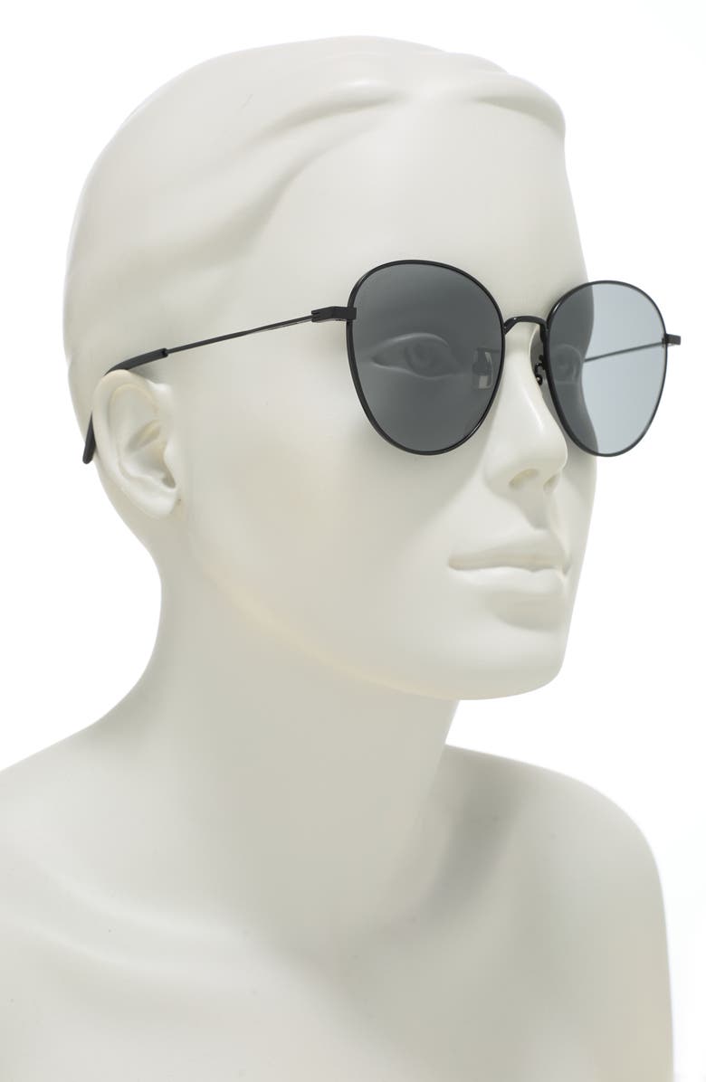 Saint Laurent 56mm Round Sunglasses, Alternate, color,