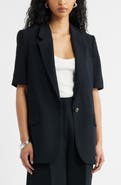 Open Edit Curator Short Sleeve Blazer