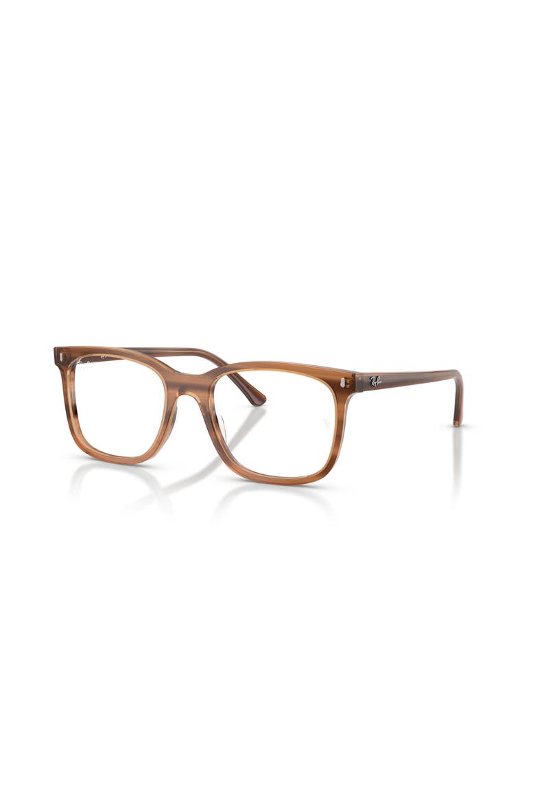 53mm Square optical glasses, Main, color, Tortoise