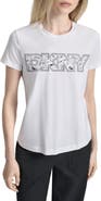DKNY Newspaper Logo Graphic T-Shirt