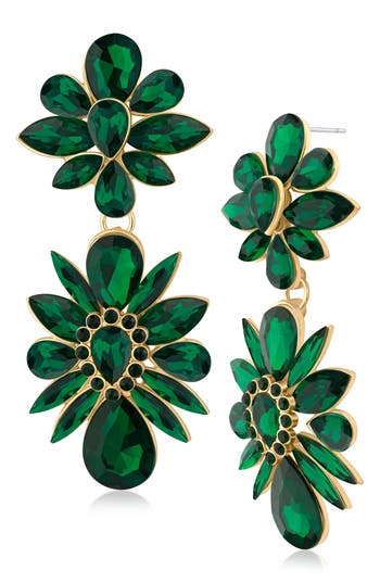Jardin Crystal Drop Earrings In Multi